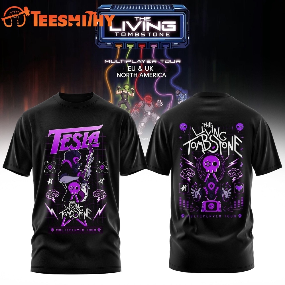 The Living Tombstone Multiplayer Tour 2026 Tesla T Shirt