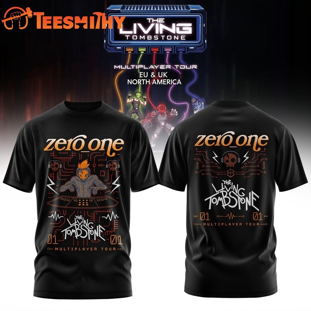 The Living Tombstone Multiplayer Tour 2026 Zero One T Shirt