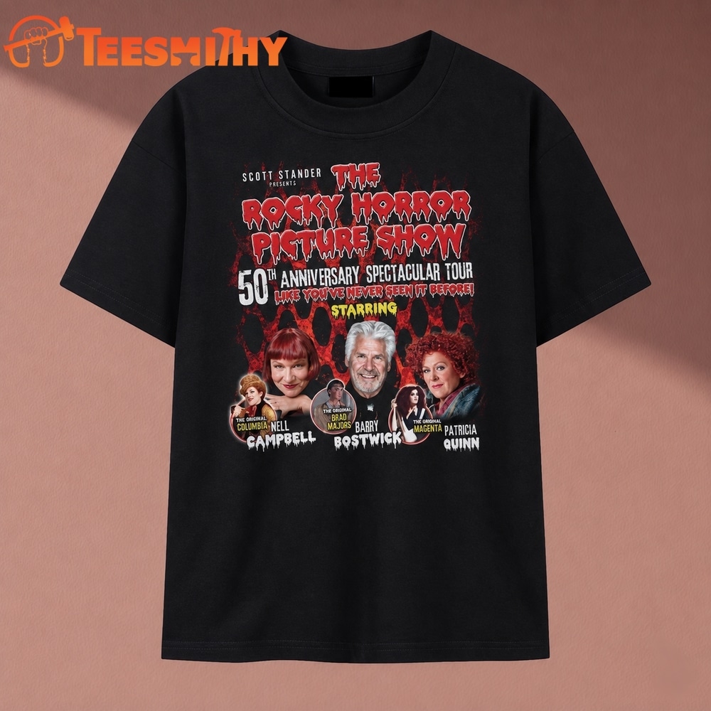 The Rocky Horror Picture Show 50th Anniversary Tour Cast T Shirt