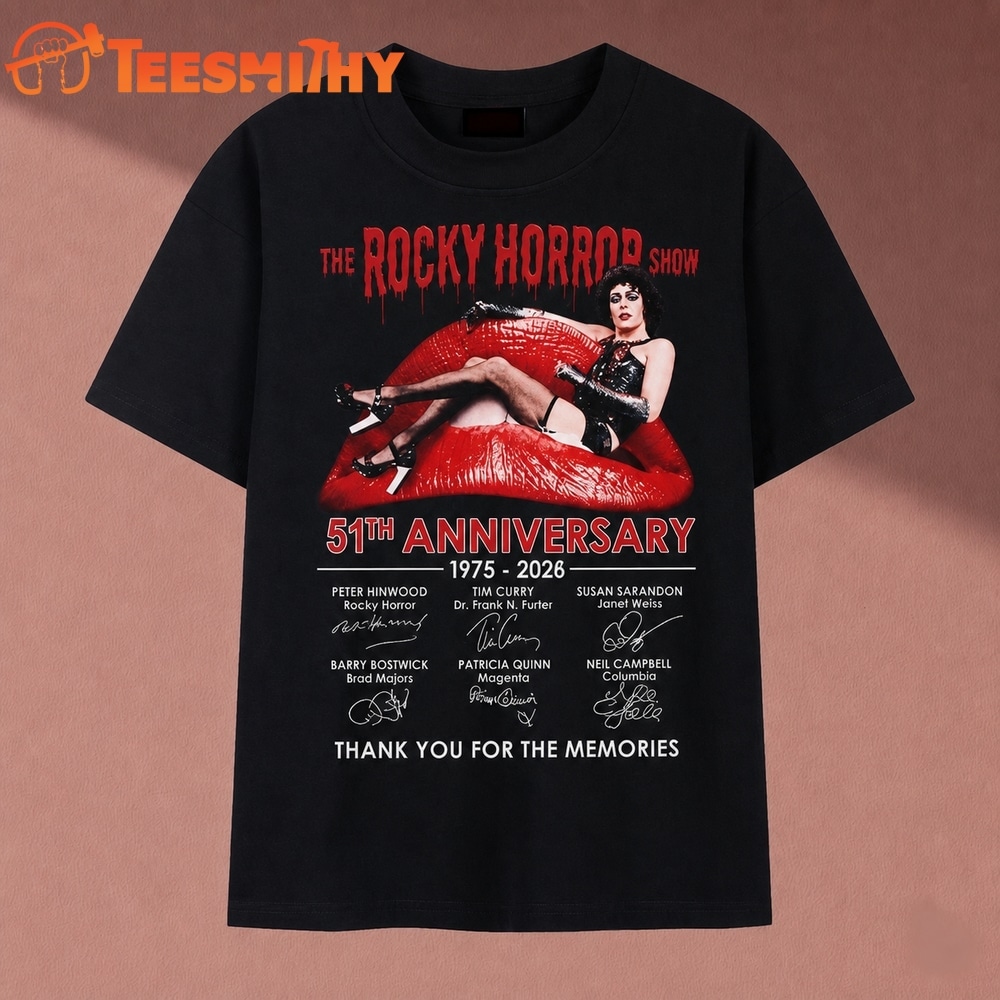 The Rocky Horror Show 51st Anniversary 1975 2026 Signatures T Shirt