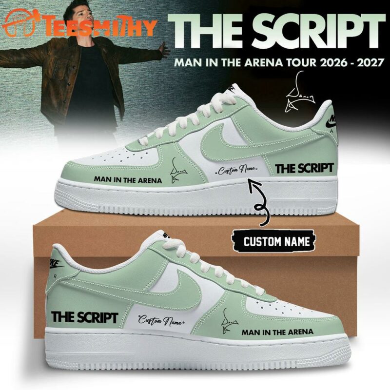 The Script Man In The Arena Tour 2026 Blue Air Force 1 Shoes Sneaker