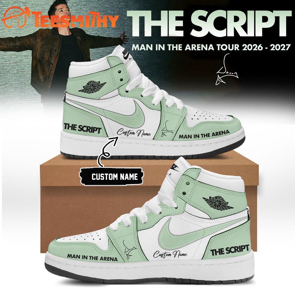 The Script Man In The Arena Tour 2026 Blue Air Jordan 1 Hightop Shoes
