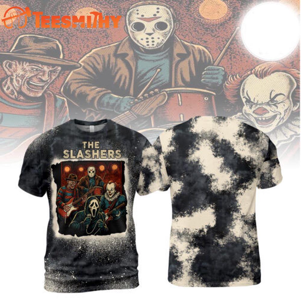 The Slashers Halloween Horror Characters Movies 3D Shirt