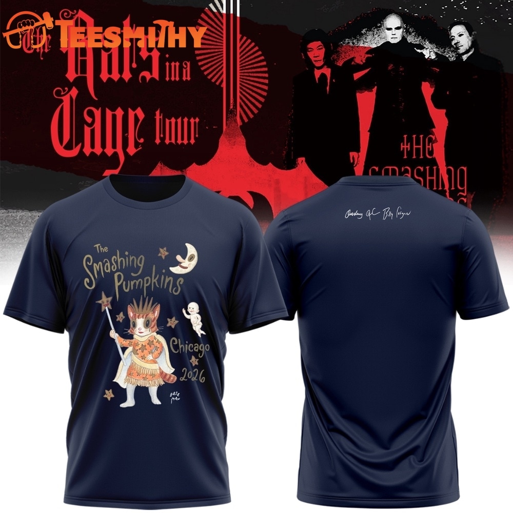 The Smashing Pumpkins The Rats In A Cage Tour 2026 New Design T Shirt