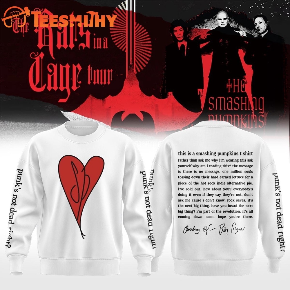 The Smashing Pumpkins The Rats In A Cage Tour 2026 White Sweatshirt