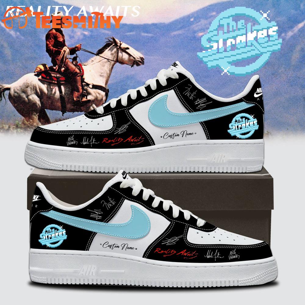 The Strokes REALITY AWAITS Album Limited Edition Signature 2026 Black Air Force 1 Shoes