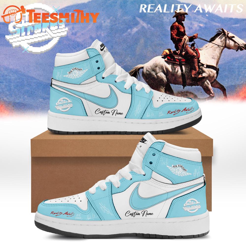 The Strokes REALITY AWAITS Album Limited Edition Signature 2026 Blue Air Jordan 1 Shoes