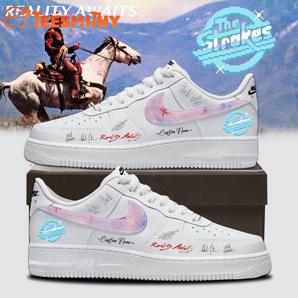 The Strokes REALITY AWAITS Album Limited Edition Signature 2026 White Air Force 1 Shoes