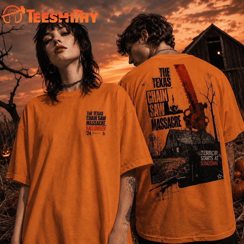 The Texas Chain Saw Massacre Terror Starts at Sundown New Design 3D Shirt