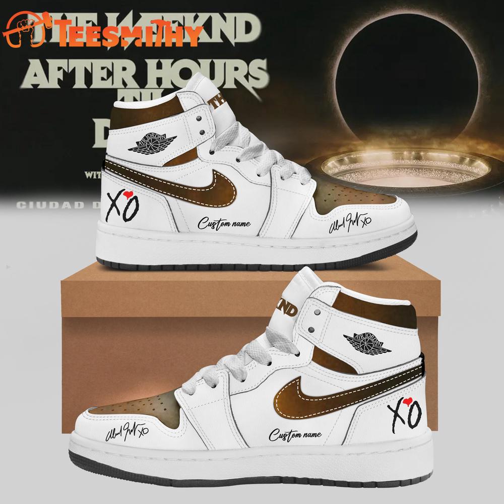 The Weeknd 2026 After Hours Till Dawn Tour Air Jordan 1 Hightop Shoes