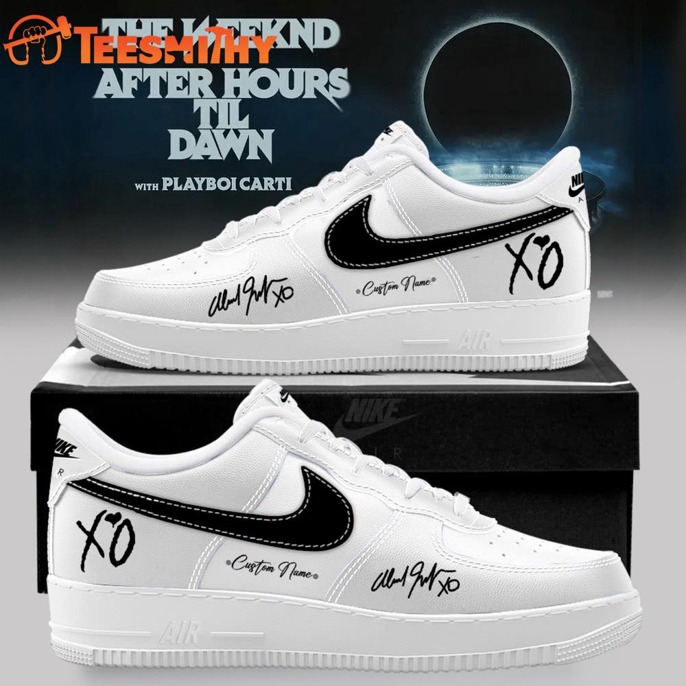 The Weeknd 2026 After Hours Till Dawn Tour Signature Air Force 1 Shoes Sneaker