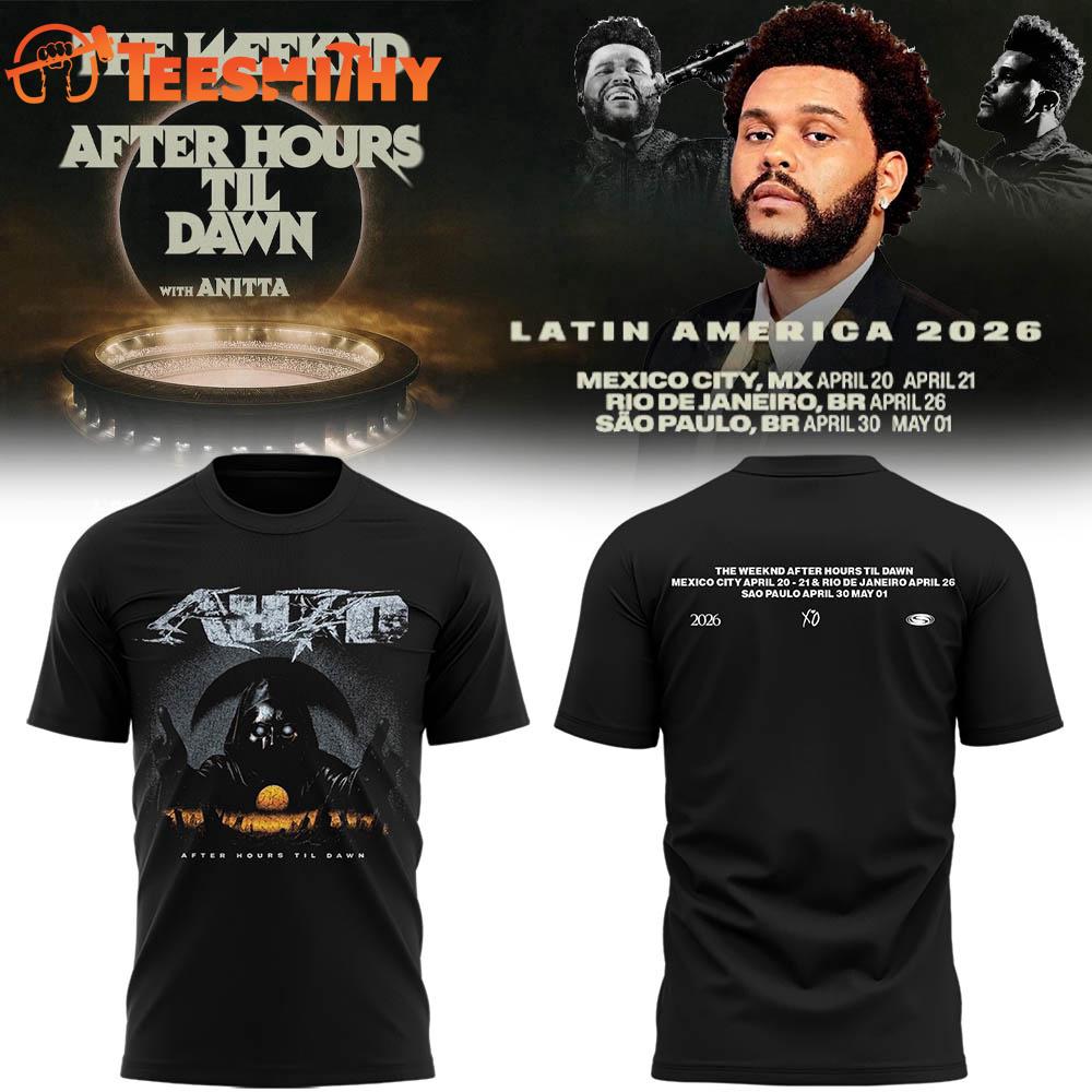 The Weeknd After Hours Til Dawn 2026 Tour Limited Edition T Shirt