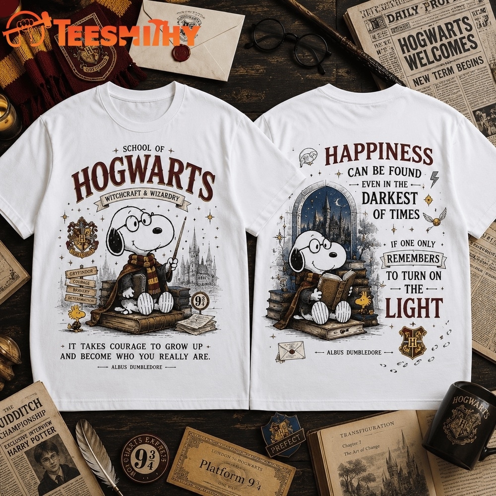 The Wizard Beagle Back to Magic School Snoopy 3D Shirt