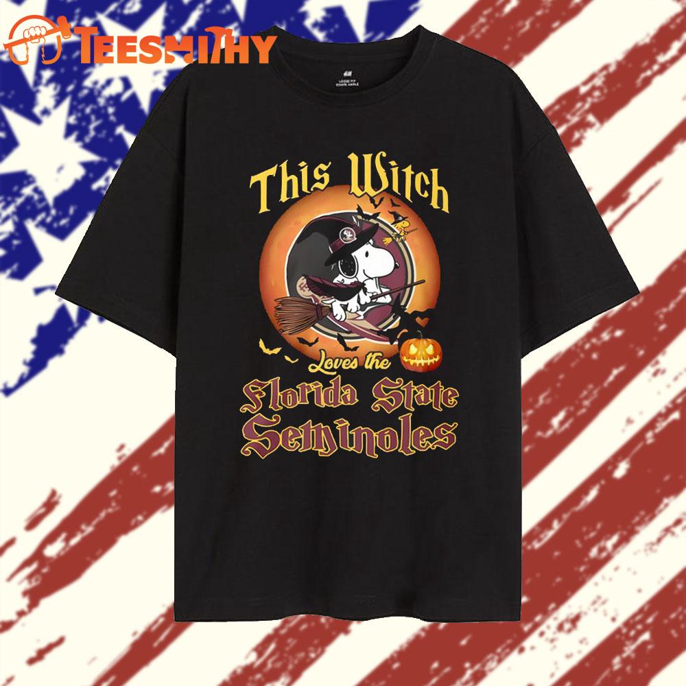 This Witch Halloween Love The Florida State Seminoles 2025 NCAA T Shirt