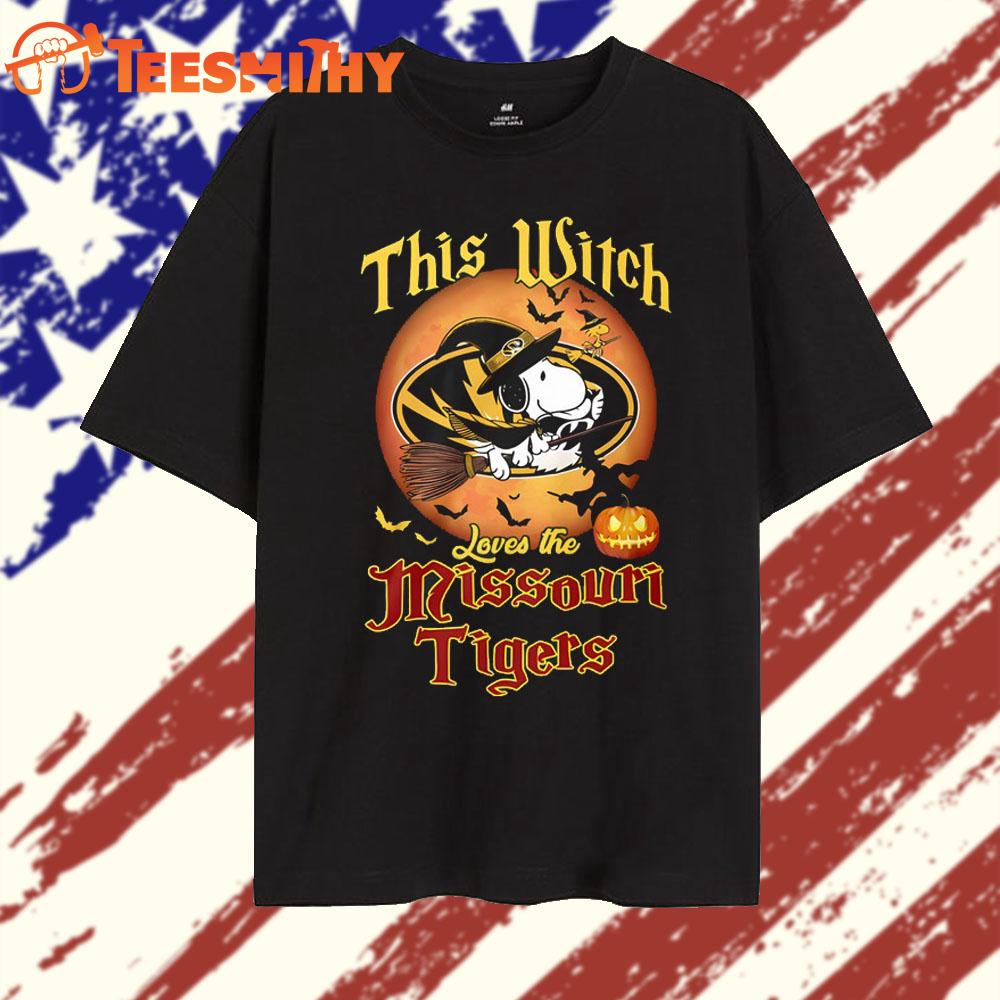 This Witch Halloween Love The Missouri Tigers 2025 NCAA T Shirt