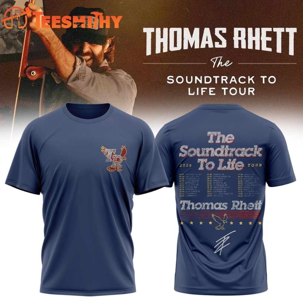 Thomas Rhett The Soundtrack to Life Tour 2026 Blue T Shirt