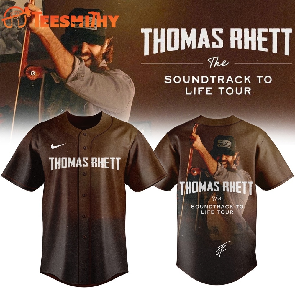 Thomas Rhett The Soundtrack to Life Tour 2026 Signature Baseball Jersey