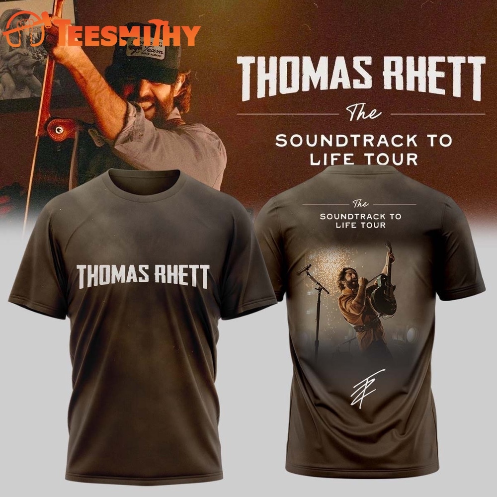 Thomas Rhett The Soundtrack to Life Tour 2026 Signature Graphic 3D Shirt