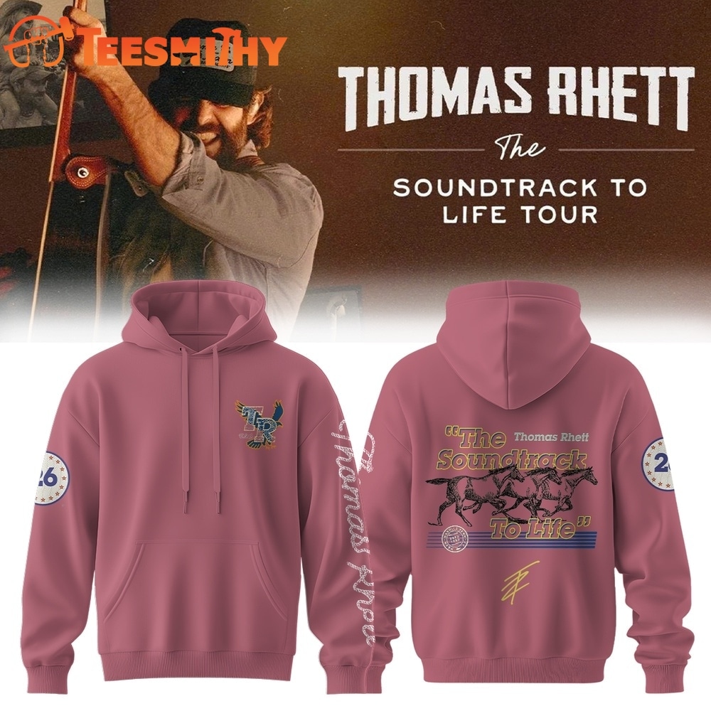 Thomas Rhett The Soundtrack to Life Tour 2026 Signature Pink Hoodie