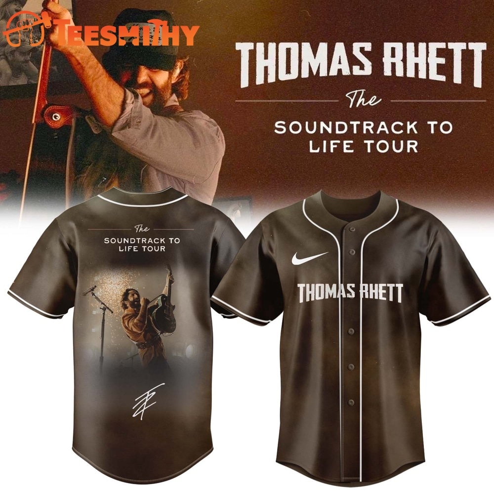 Thomas Rhett The Soundtrack to Life Tour Limited Edition Signature Baseball Jersey