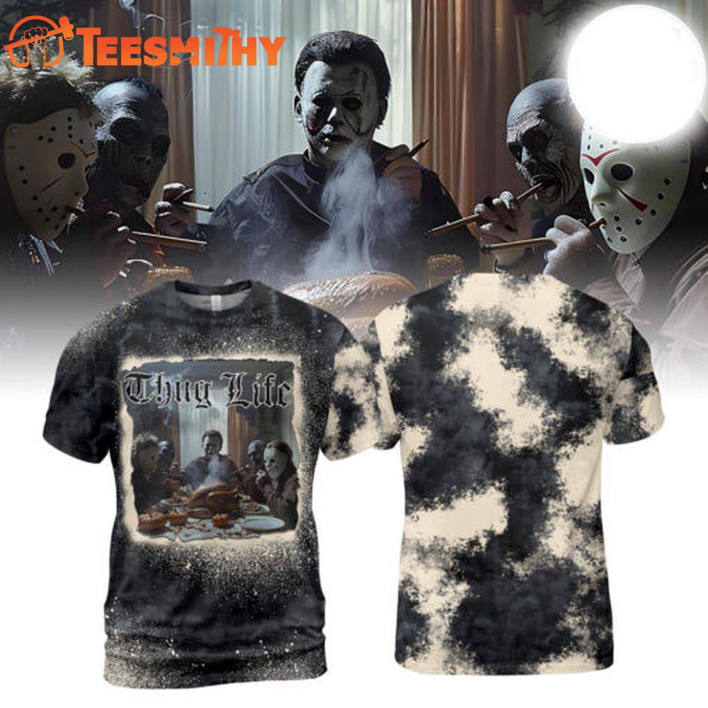 Thug Life Halloween Horror Characters Movies 3D Shirt Thug Life Halloween Horror Characters Movies 3D Shirt