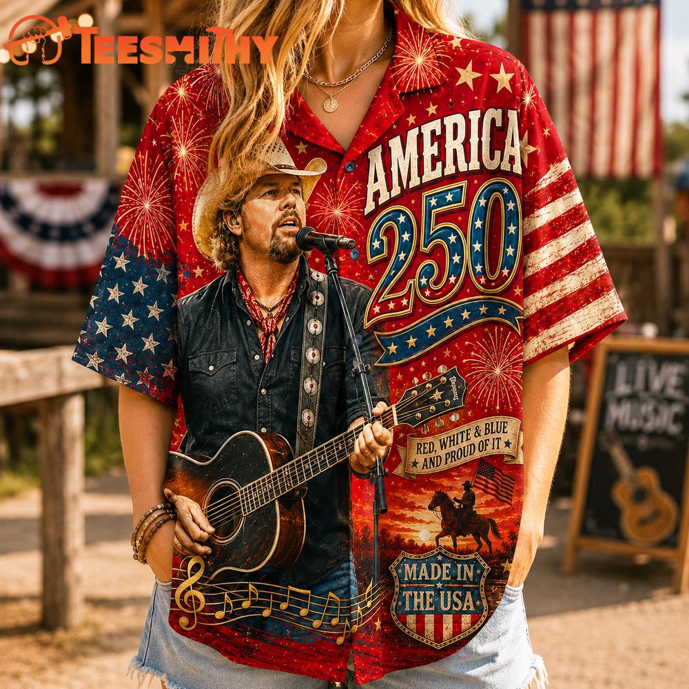 Toby Keith 250 Years Of Freedom Hawaiian Shirt