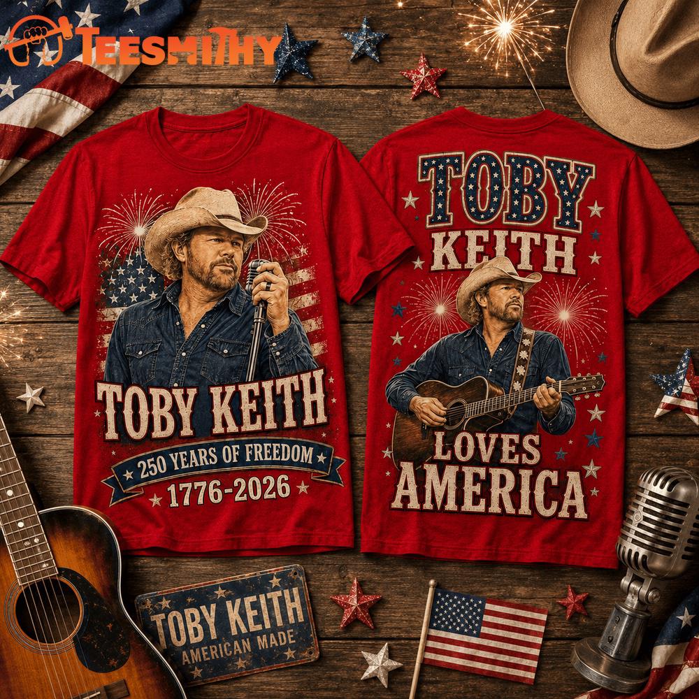 Toby Keith America 250 Years of Freedom Tribute T Shirt