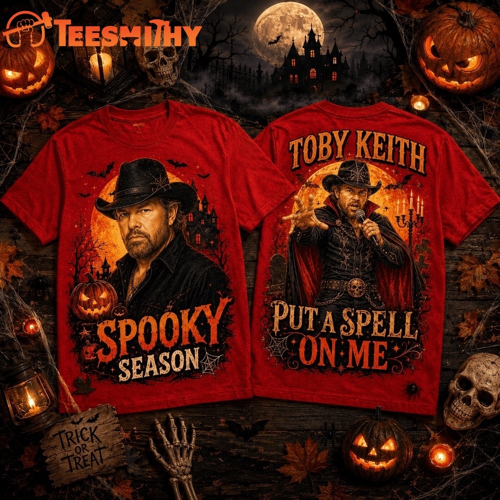 Toby Keith Halloween Pumpkin Moon Spooky Season 2026 3D Shirt