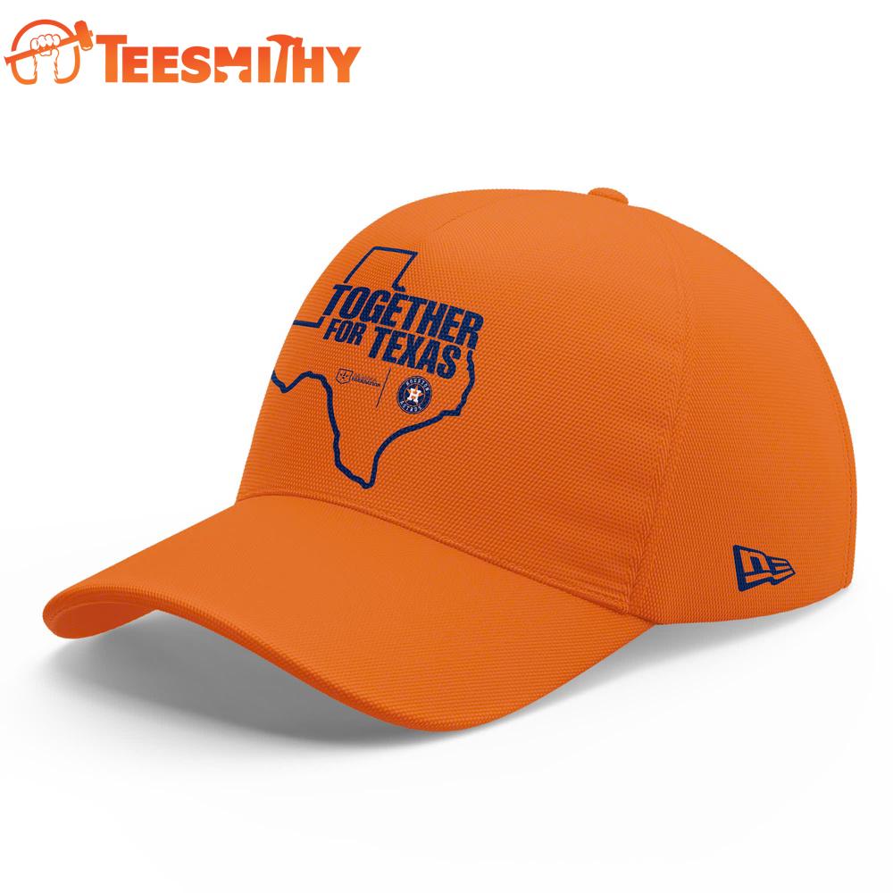 Together for Texas Houston Astros 2025 Orange Baseball Cap Together for Texas Houston Astros 2025 Orange Baseball Cap