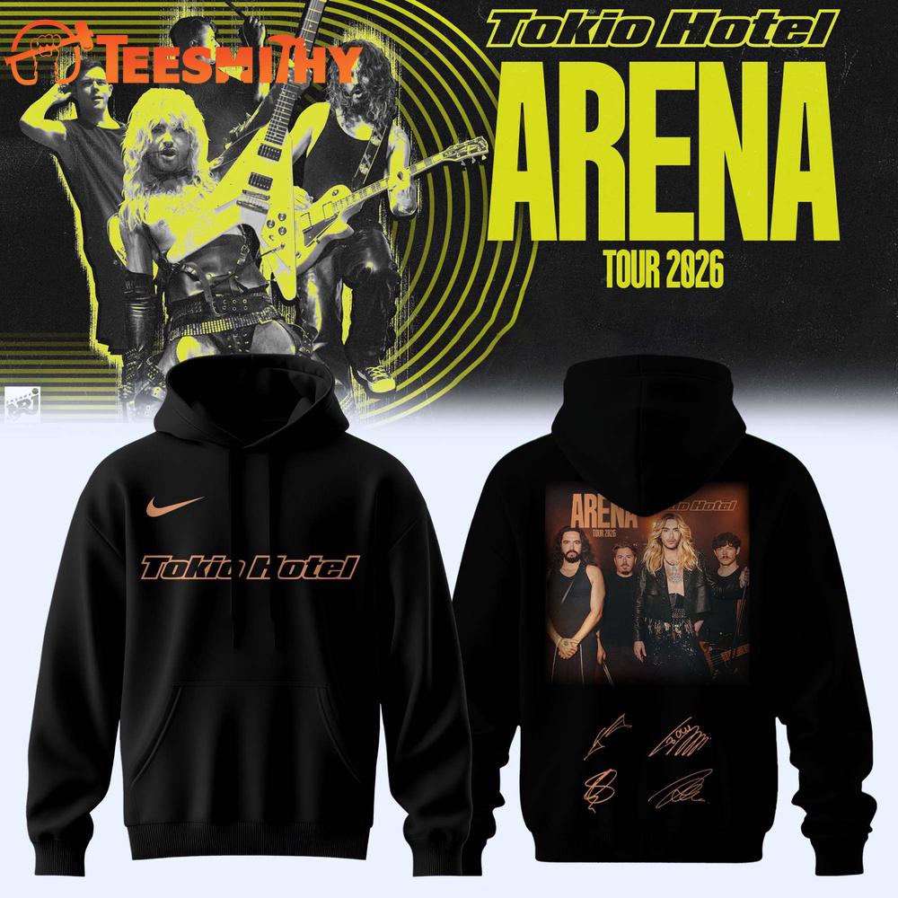 Tokio Hotel ARENA TOUR 2026 Limited Edition Signature 3D Hoodie