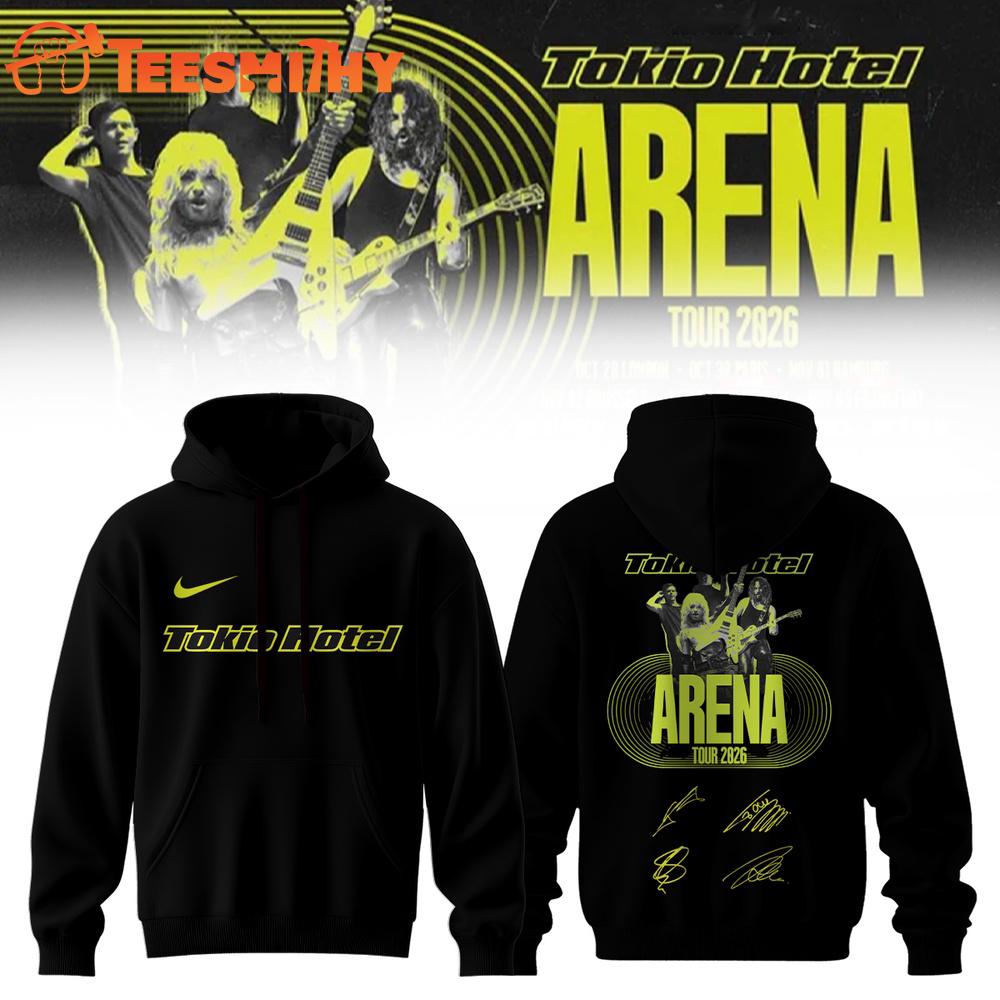 Tokio Hotel ARENA TOUR 2026 Signature All Over Print Hoodie