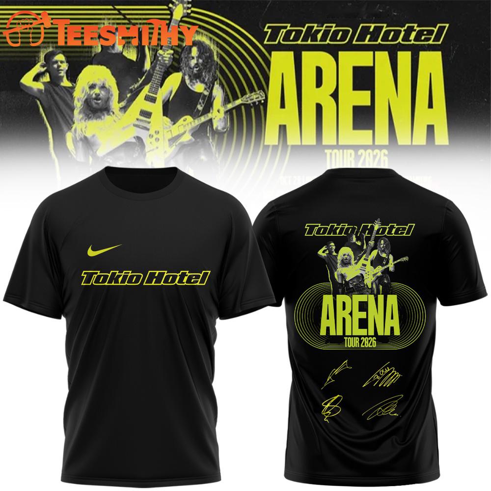 Tokio Hotel ARENA TOUR 2026 Signature All Over Print Shirt