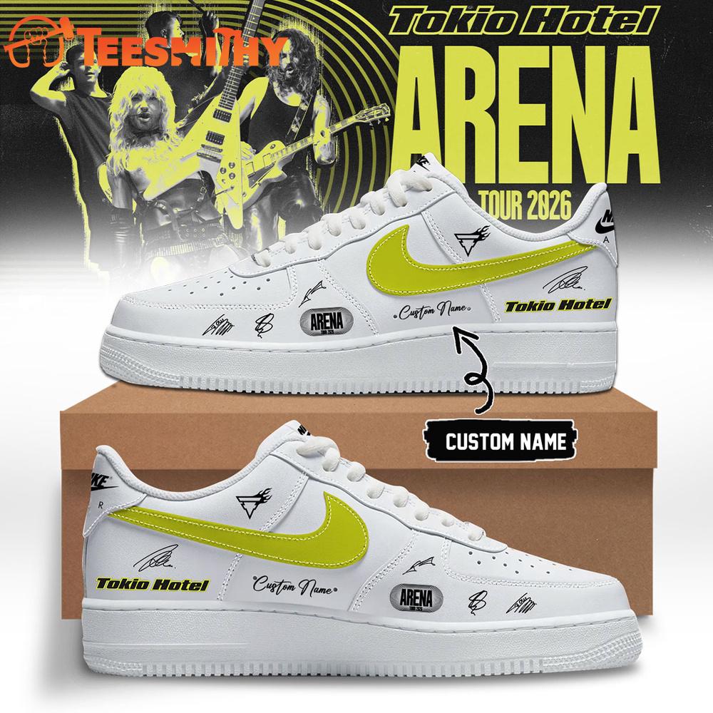 Tokio Hotel ARENA TOUR 2026 Signature White Air Force 1 Shoes Sneakers