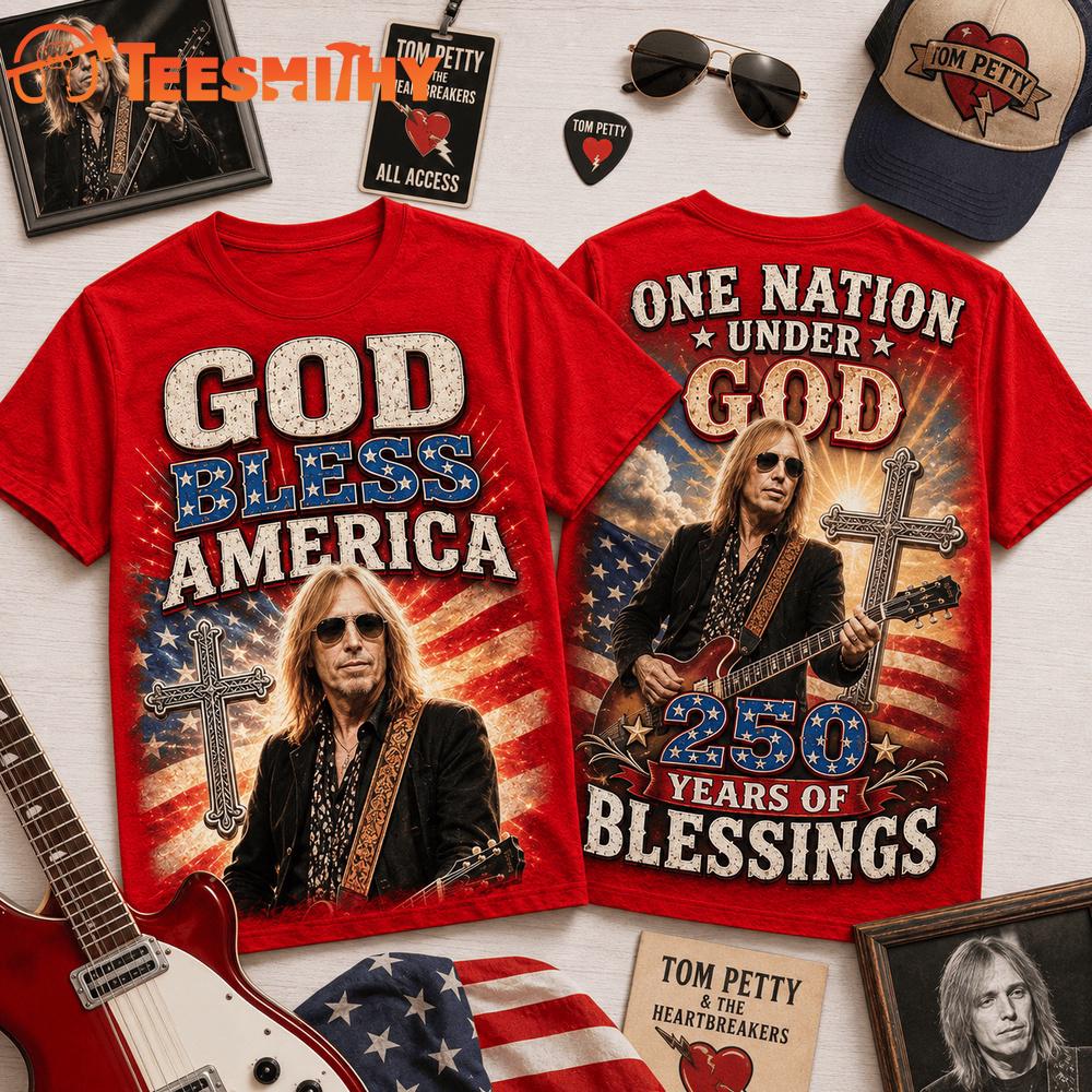 Tom Petty God Bless America 3D T Shirt