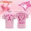 Toronto Blue Jays 2025 MLB Pink Breast Cancer Awareness Design 3D Shirt
