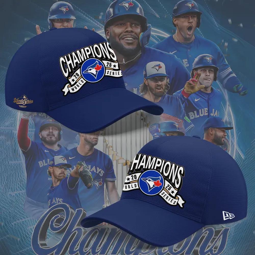 Toronto Blue Jays World Series Champions 2025 New Design Blue Baseball Cap Toronto Blue Jays World Series Champions 2025 New Design Blue Baseball Cap