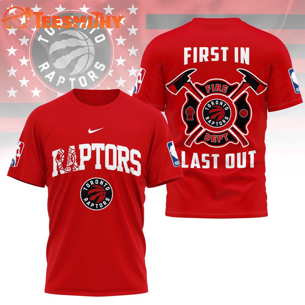 Toronto Raptors 2026 NBA Fire Dept Special New 3D Shirt
