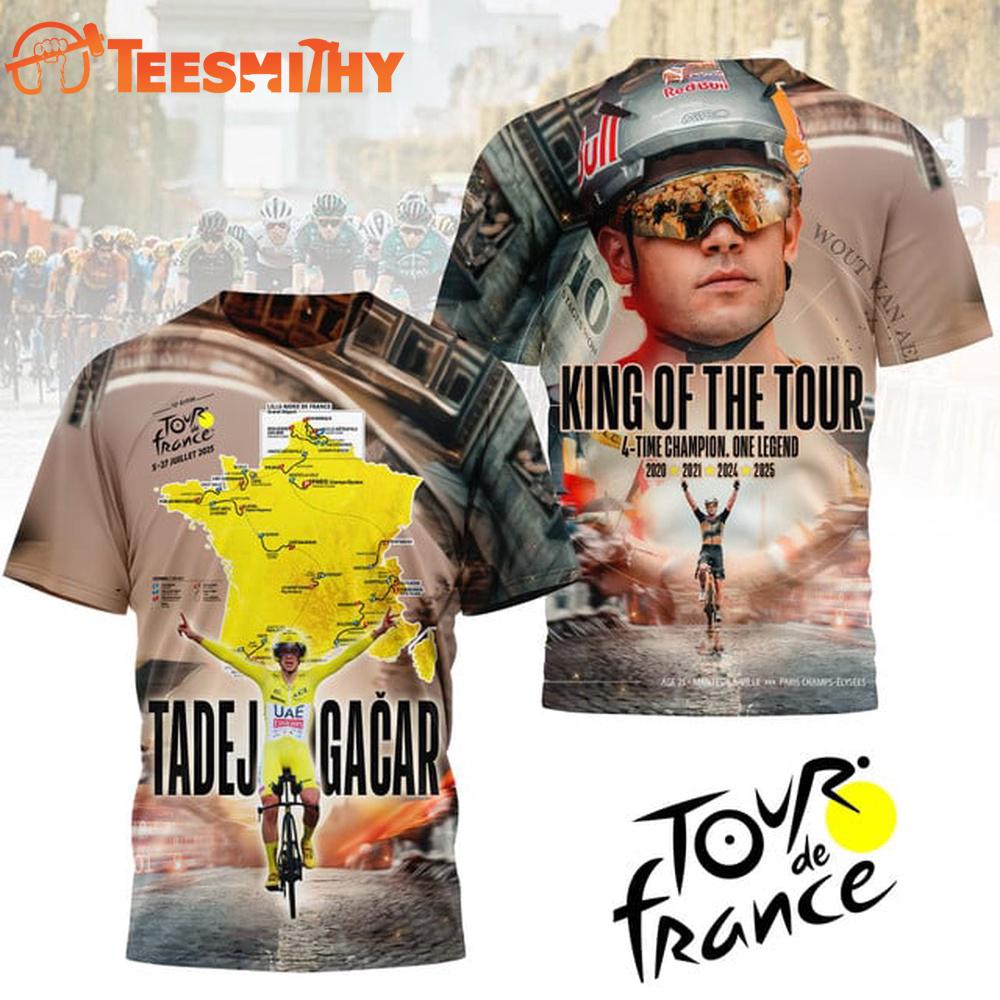 Tour de France 2025 Winner 3D Shirt