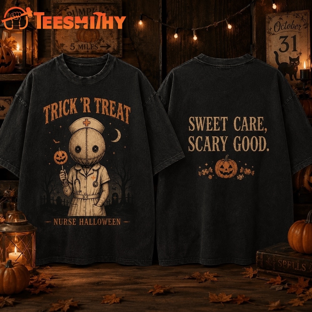 Trick ’r Treat Nurse Sweet Scare Halloween 3D Shirt