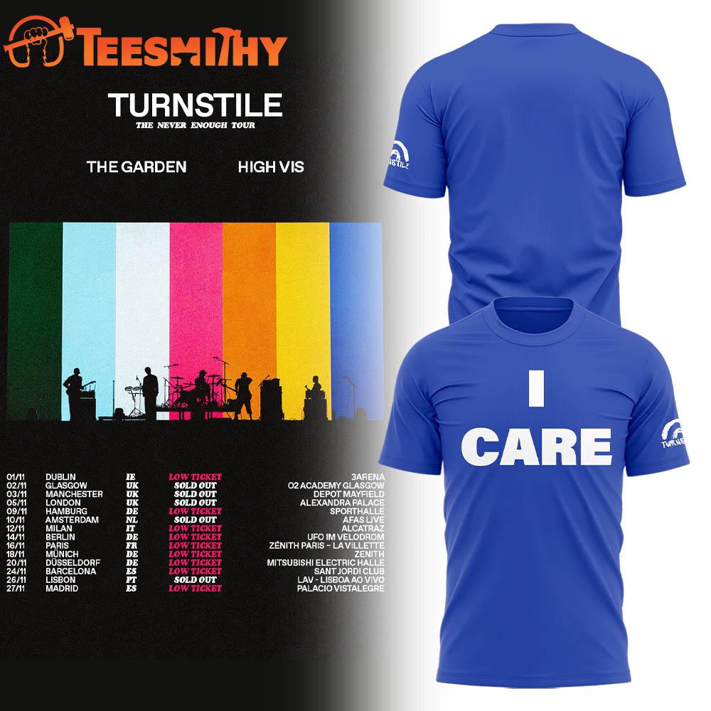 Turnstile The Never Enough Tour 2025 Blue T Shirt