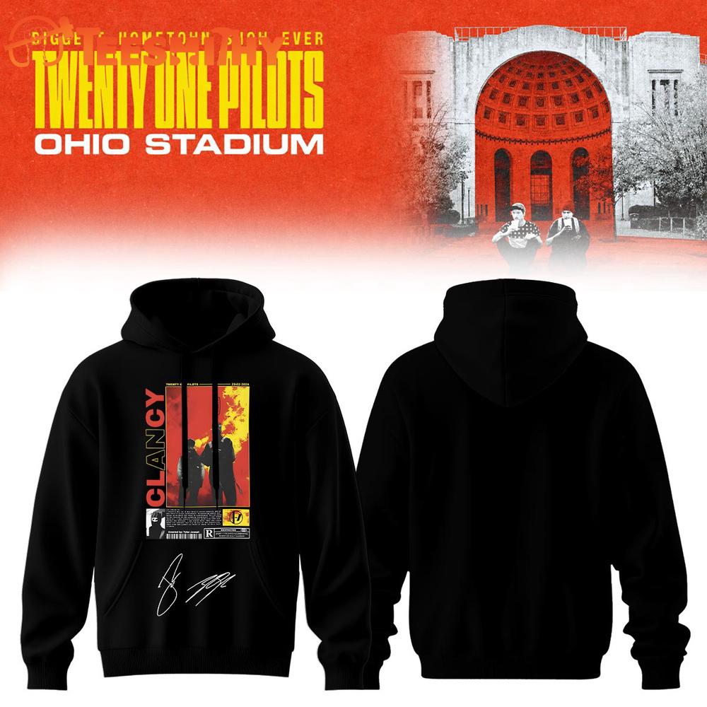 Twenty One Pilots 2026 Shows Signature Limited Edition Black Hoodie