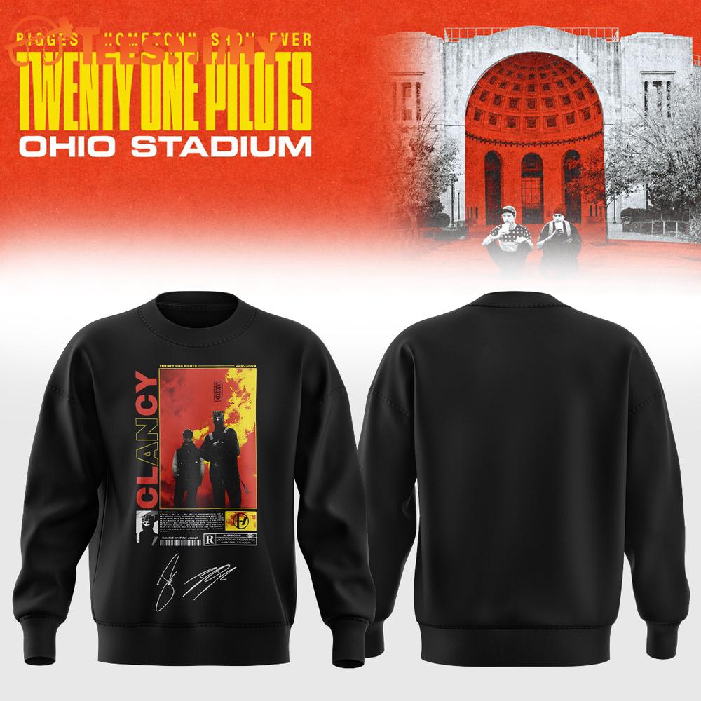 Twenty One Pilots 2026 Shows Signature Limited Edition Black Sweatshirt