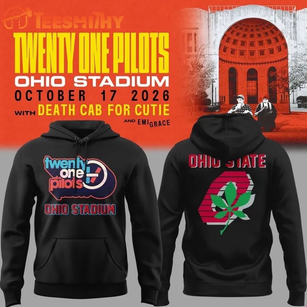 Twenty One Pilots x Ohio State Buckeyes Football 2026 Black Hoodie