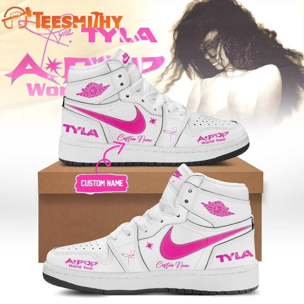 Tyla A POP World Tour Limited Edition Signature 2026 White Air Jordan 1 Shoes