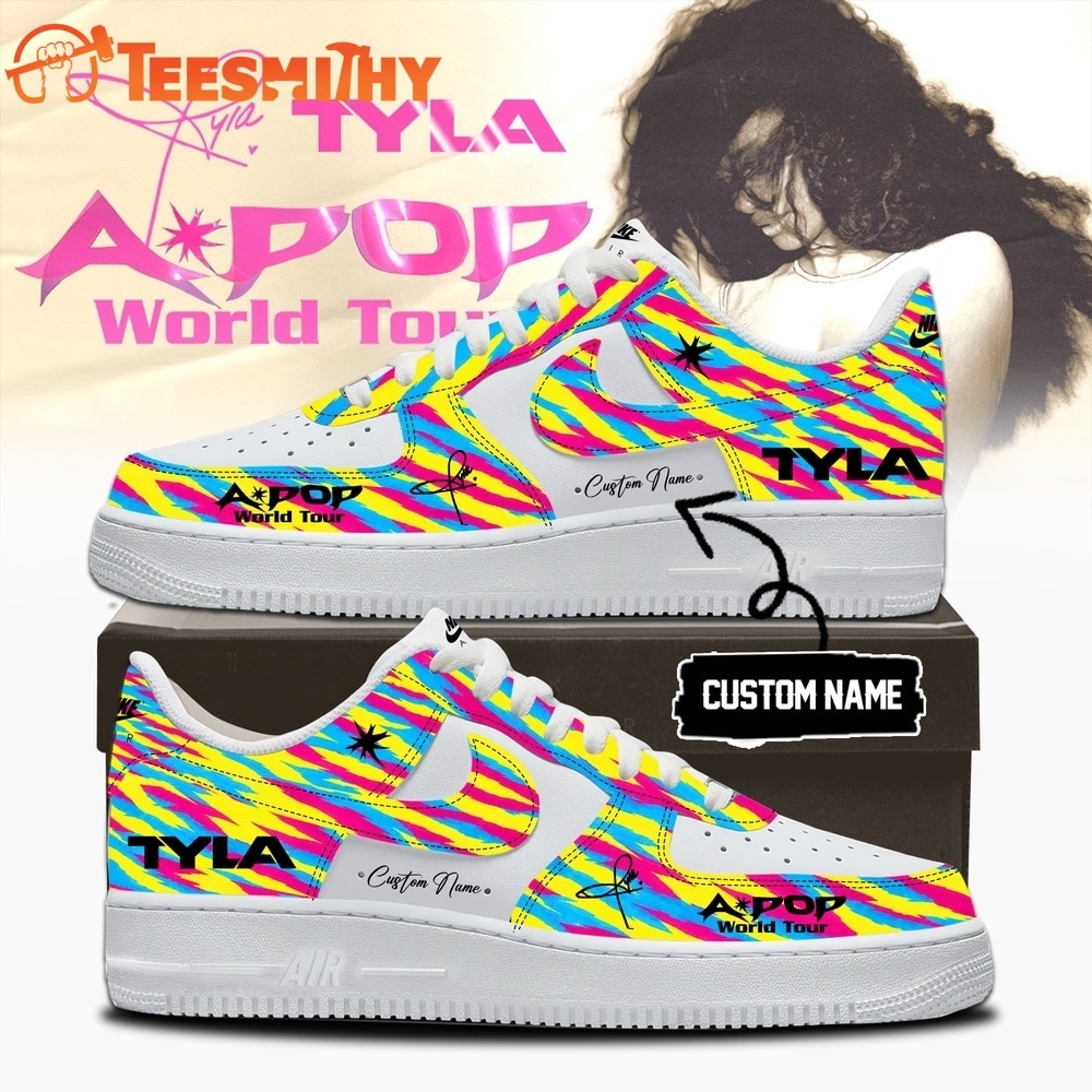 Tyla A POP World Tour Limited Edition Signature Air Force 1 Shoes