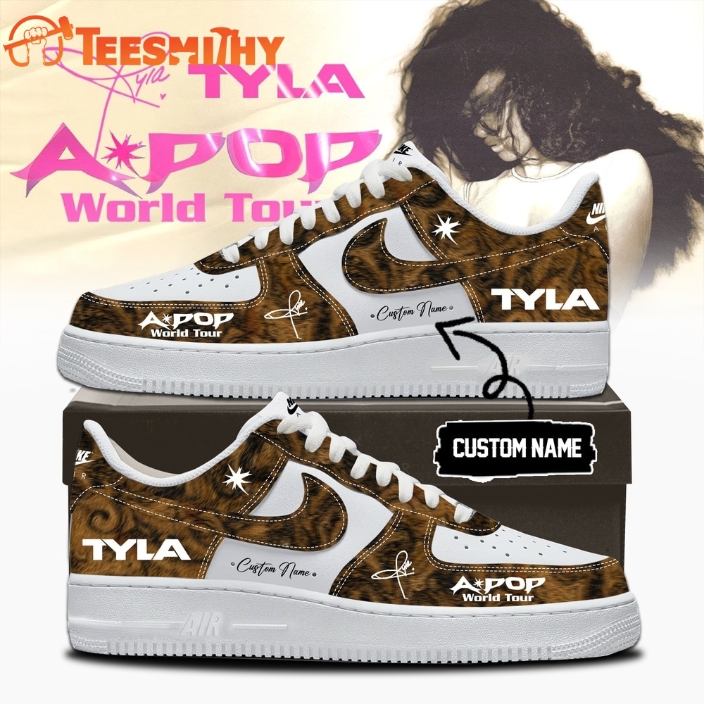Tyla A POP World Tour Signature 2026 Custom Name Air Force 1 Shoes Sneaker