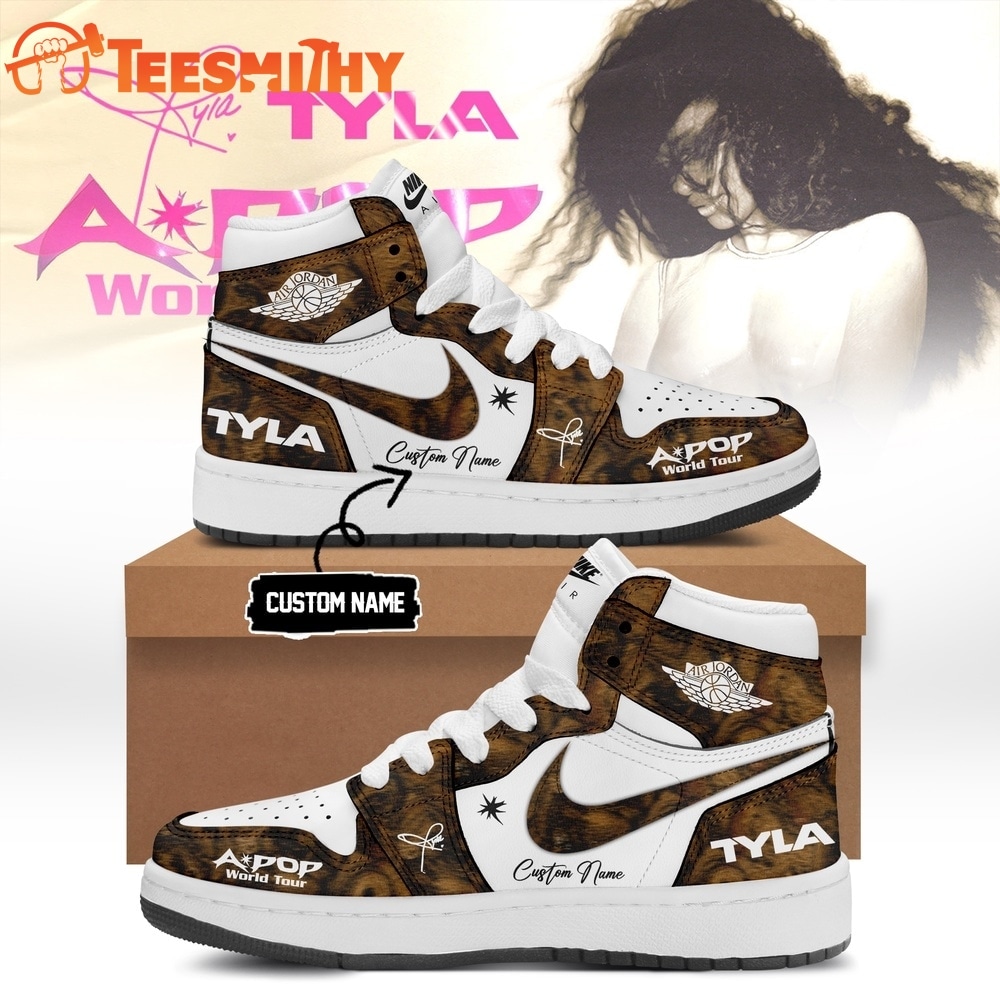 Tyla A POP World Tour Signature 2026 Custom Name Air Jordan 1 Hightop Shoes