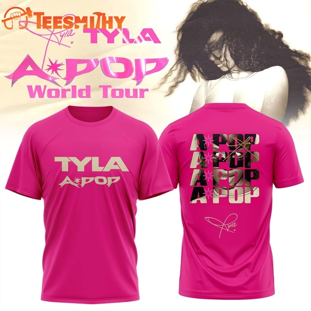 Tyla A POP World Tour Signature 2026 T Shirt 1 Tyla A POP World Tour Signature 2026 T Shirt
