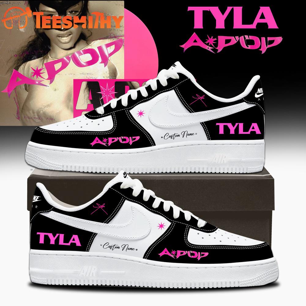TYLA A-POP Album 2026 Signature Black Air Force 1 Shoes Sneaker