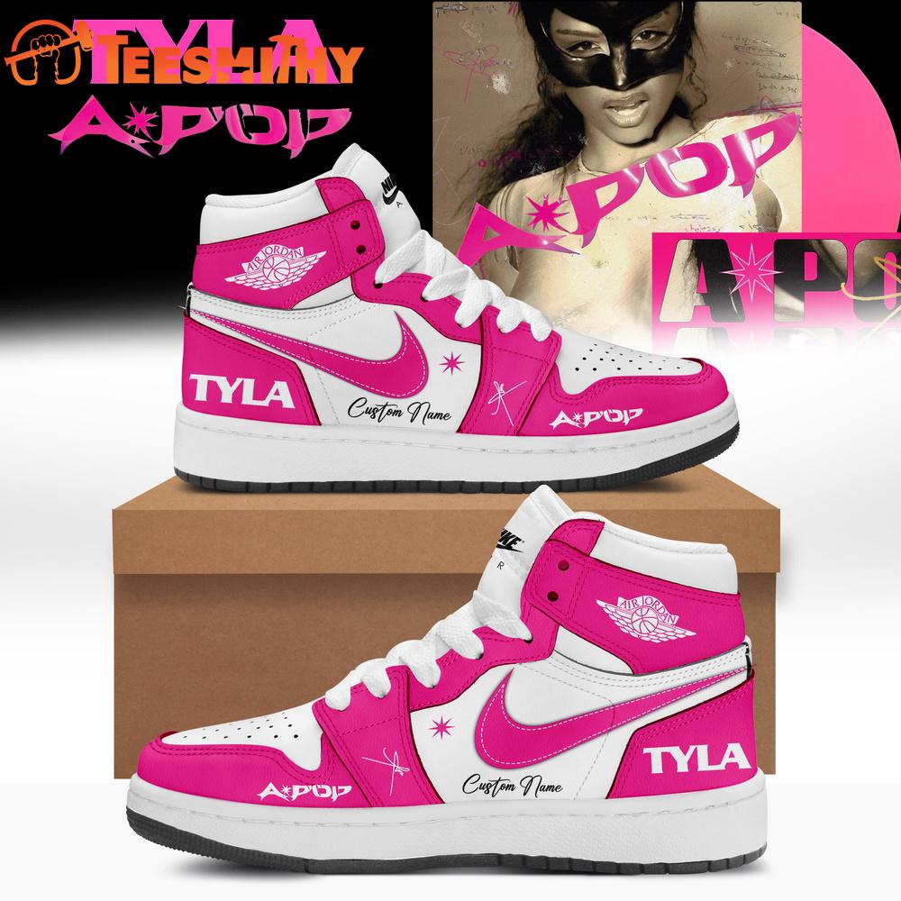 TYLA A-POP Album 2026 Signature Pink Air Jordan 1 Hightop Shoes